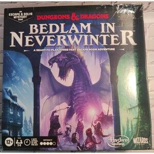 Dungeons & Dragons Bedlam in Neverwinter Game By Hasbro Board Game-Sealed